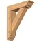 Ekena Millwork Traditional Traditional Smooth Bracket w/ Offset Brace, Western Red Cedar, 5 1/2"W x 20"D x 24"H BKT0604X20X24TRA01SWR - alternate 1